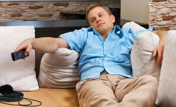 El estilo de vida sentado es la causa de la prostatitis.