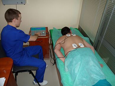 Electroforesis médica para la prostatitis.