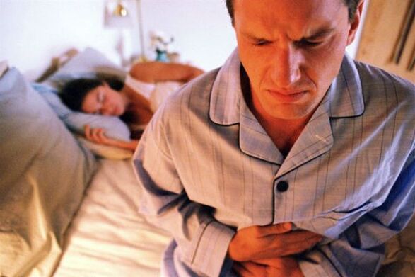 Dolor abdominal con prostatitis.
