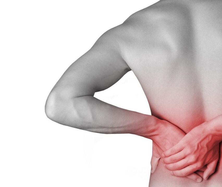Dolor lumbar debido a prostatitis.