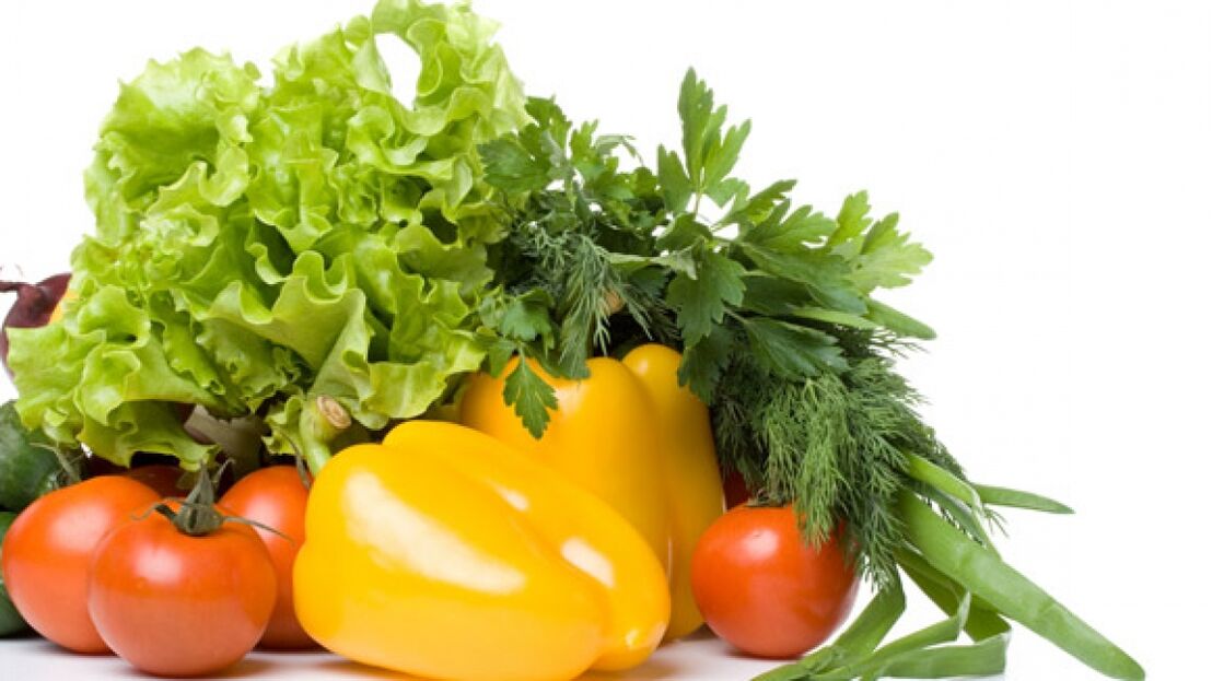 Verduras durante el tratamiento de la prostatitis.