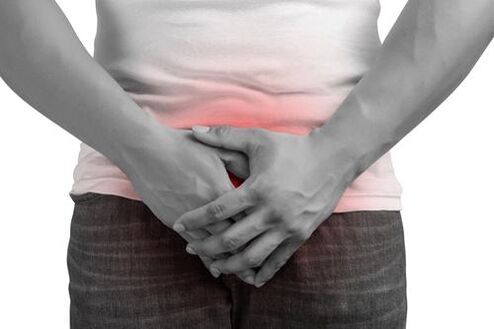 Dolor en el perineo en la prostatitis.